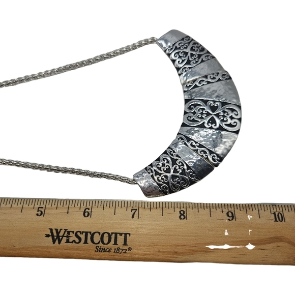 Vintage Carved Statement Necklace - Picture 5 of 5